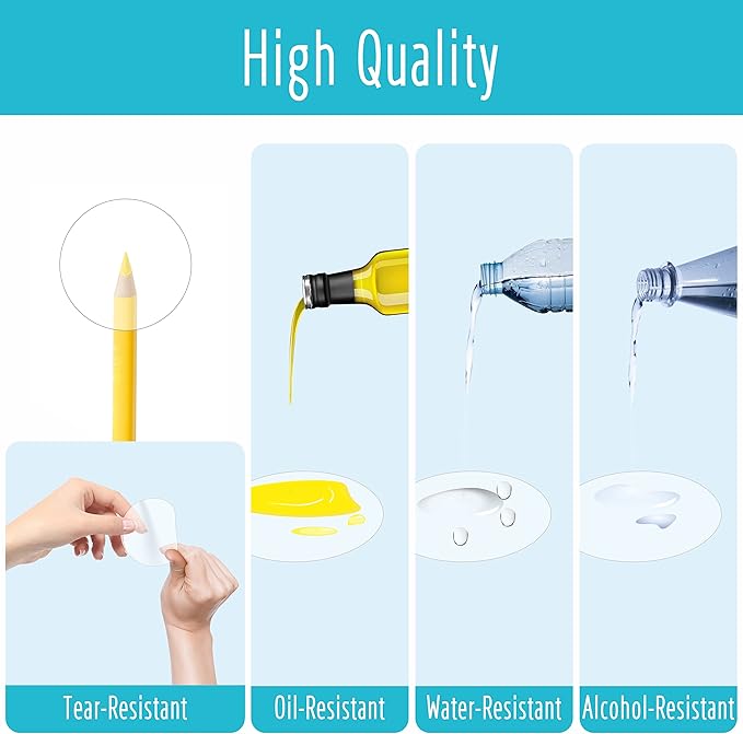 1500 PCS Round Clear Seal Stickers, Transparent Envelope Mail Wafer Seal Self - Image 2