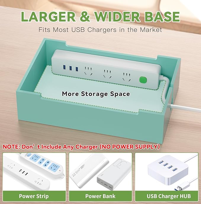 Pezin & Hulin Bamboo Charging Station, Electronic Devices Organizer - Image 6