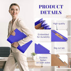Skyygemm 12 Pcs Classification Folders Letter Size, 3 Divider Pressboard File - Image 3