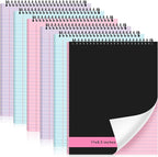 Resurhang 6 Pcs Legal Pad Top Spiral Bound Notebook 70 Sheets Double Sided by Resurhang