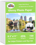 ZHADDLI Glossy Photo Paper 8.5 x11, Inkjet Photo Printer Paper, instant by Unknown