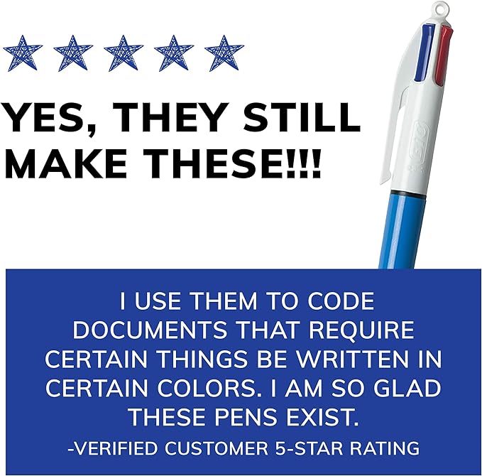 BIC 4-Color Original Retractable Ballpoint Pen - Image 7