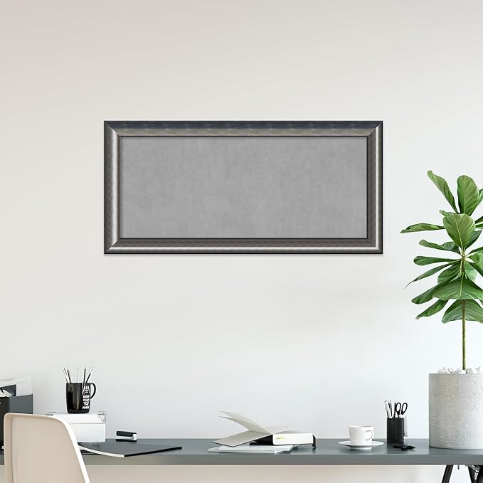Amanti Art Silver Framed Magnetic Board 26x54 Oversize Vision Board - Image 5