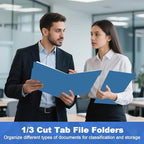 File Folder, HERKKA 30 Pack 1/3 Cut Tab File Folders, File Folders Great - Image 7