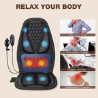comrelax Back Massager with Heat, Massage Seat Cushion with 3D Lumbar Support - Image 5
