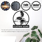 Custom Mermaid Metal Sign, Personalized Mermaid Name metal Signs, Mermaid Wall - Image 7