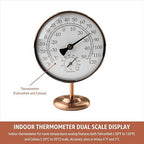 Foxyoo 4-Inch Indoor Thermometer and Humidity Gauge, Room Analog Temperature - Image 3