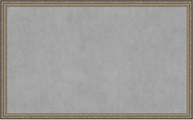 Amanti Art Silver Framed Magnetic Board 26x42 Large Vision Board by AmantiArt