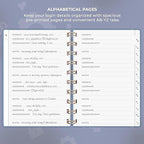 Clever Fox Password Book Spiral – Mini Internet Address & Password Organizer - Image 3