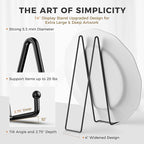 TR-LIFE 14 Inch Black Metal Plate Stand - Image 2