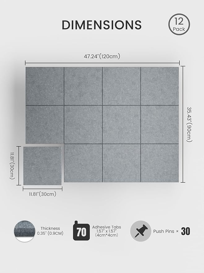 Bumusty Large Cork Board 47"x35" Alternative - Image 2