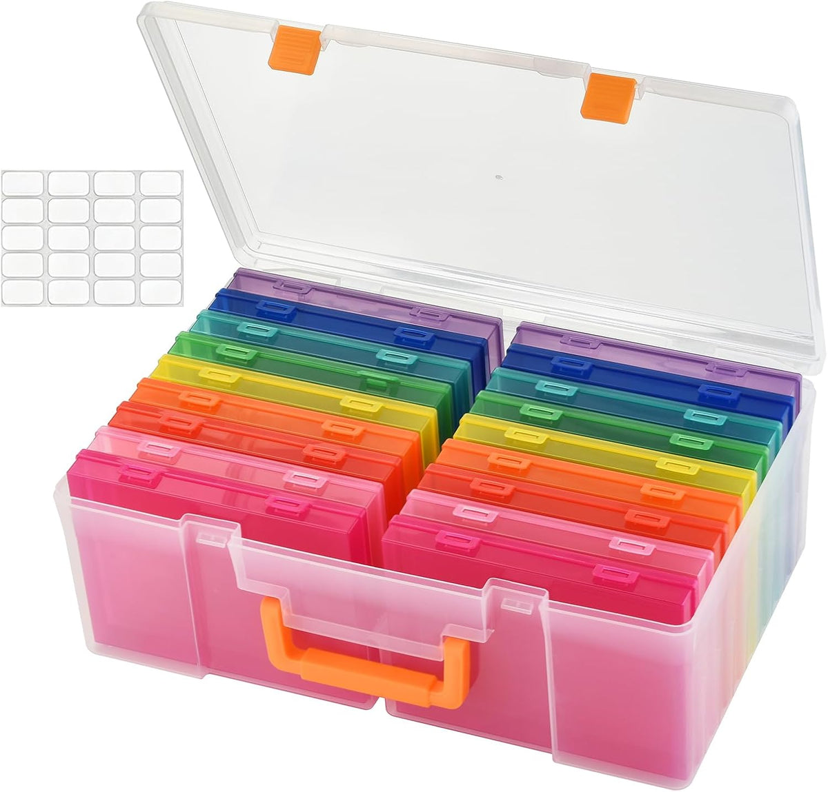 Photo Storage Box 5 x 7 Inches, 18 Inner Photo Cases