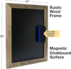 Excello Global Products Rustic Tabletop Chalkboard: Includes 4 Liquid Chalk - Image 4