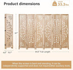 66.9Inch Wooden Room Partition - Image 6