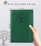 Biuwory Lined Journal Notebook for Women Men, 256 Pages A5 Hardcover Leather - Image 2