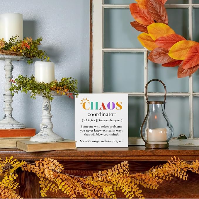 Chaos Coordinator Wood Box Sign, Chaos Coordinator Gifts, Thank You Gifts - Image 5