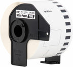 Brother Genuine, DK-2205 Continuous Paper Label Roll, Cut-to-Length Label, 2.4” x 100 Feet, (1) Roll Per Box