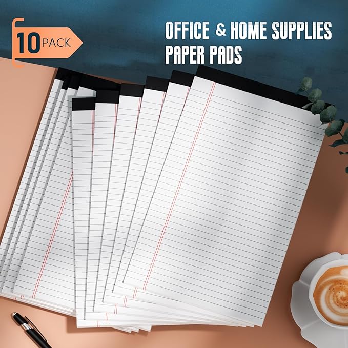Roneky Note Pads 8.5"x 14", 10 Pack Legal Pads 8.5 x 14 White, Notepads 8.5 x - Image 7