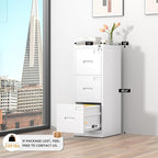 INTERGREAT 3 Drawer File Cabinet, Locking Tall File Cabinets - Image 3