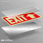 iSYFIX Exit Signs with Directional Up Arrow, Glow in the Dark, Photoluminescent - Image 9