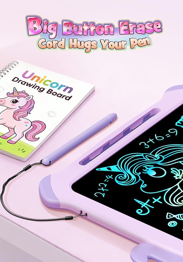 Kikapabi LCD Writing Tablet for Kids, Unicorn Toys Gifts for 3 4 5 6 7 Year Old - Image 9