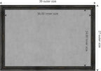 Amanti Art Black Framed Magnetic Board 27x39 Large Vision Board - Image 4