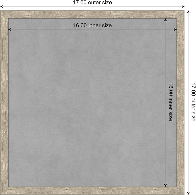 Amanti Art Silver Framed Magnetic Board 17x17 Small Vision Board - Image 4