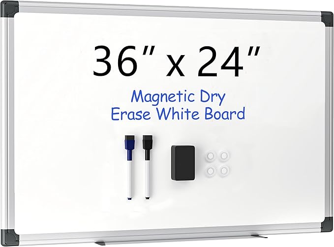 VUSIGN 36" x 24" Magnetic Whiteboard by VUSIGN