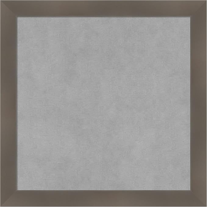Amanti Art Grey Framed Magnetic Board 18x18 Small Vision Board by AmantiArt
