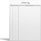 Better Office Products Activity Log Notepad, 8.5" x 11", Planning Note Pad by BetterOfficeProducts