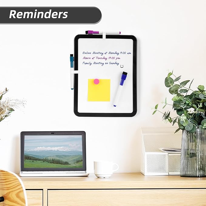 VUSIGN Small White Board Dry Erase, 8.5'' x 11'' Magnetic Dry Erase Board - Image 3