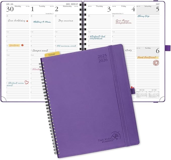 POPRUN Planner 2025-2026 Academic Weekly Calendar by POPRUN