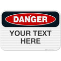 Custom Danger Sign, OSHA Sign, 12x18 Inches, 3M EGP Reflective .063 Aluminum by SigoSigns