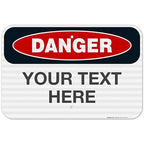 Custom Danger Sign, OSHA Sign, 12x18 Inches, 3M EGP Reflective .063 Aluminum by SigoSigns