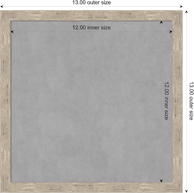 Amanti Art Silver Framed Magnetic Board 13x13 X-Small Vision Board - Image 4