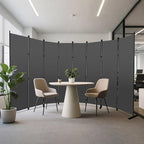 MAYOLIAH 8 Panel Room Divider 6ft Tall Freestanding Privacy Screen 160'' W - Image 3