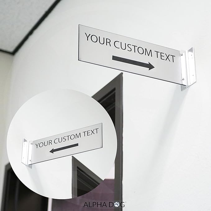 ALPHA DOG SIGNS Custom Projecting Hallway Sign, Personalized Indoor Outdoor - Image 4