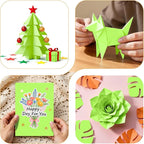 Green Cardstock 8.5 x 11, Colored Card Stock, 40 Sheets Light Green Paper - Image 7