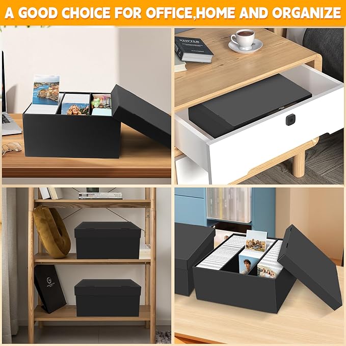 REAQUE 5 Pack Photo Storage Boxes - Image 4