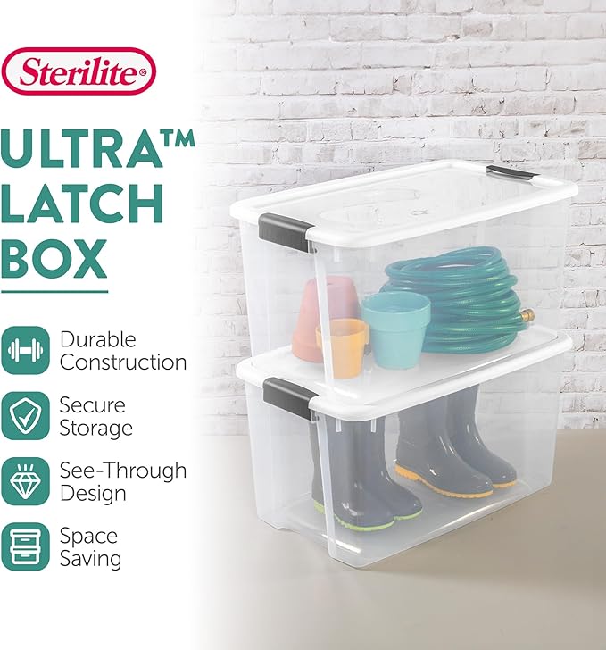 Sterilite 20-Pack Ultra Latching Box, Storage Bins - Image 2