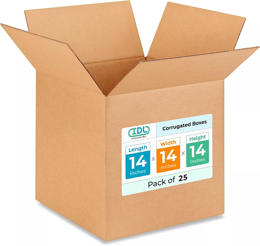 Medium Cube Moving & Shipping Boxes 14"L x 14"W x 14"H