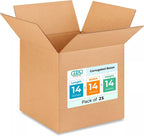Medium Cube Moving & Shipping Boxes 14"L x 14"W x 14"H