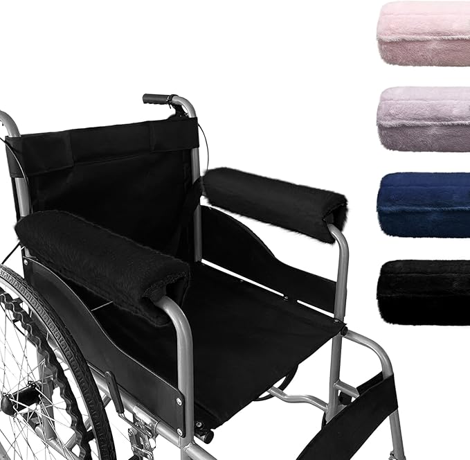 SPRING SEAON Wheelchair Armrest Covers 2 Pack Soft Memory Foam Wheelchair by SPRINGSEAON