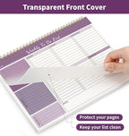 ALKALO Weekly To Do List Notepad, 52 Undated Sheets （8.5"×11") Duplex-Printed - Image 7