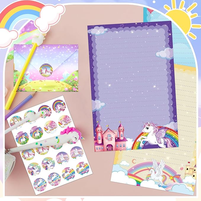 TaoBary 160 Pcs Stationery Paper Set 50 Double Sided Stationery Papers - Image 6