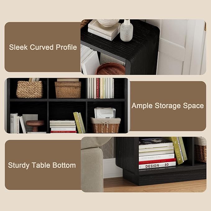 ChooChoo 6 Cube Storage Organizer, Wooden Bookcase - Image 7