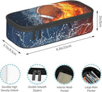 SNAPMADE Boys Pencil Box with Football Pattern, Cool Sports Pencil Case Large - Image 3