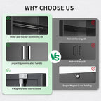 metal garage storage cabinet, durable metal storage solution, front angle view