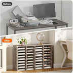 HOOBRO Wooden Literature Organizer, 36-Slot Mail Sorters, Removable Classroom - Image 5