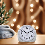 Tinload 5.5" Large Analog Alarm Clock Silent Non Ticking, Gentle Wake, Beep - Image 4
